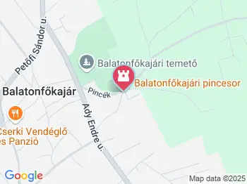 Balatonfőkajári Pincesor Balatonfőkajár a térképen