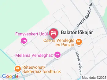 Tündérkert Villa Balatonfőkajár a térképen