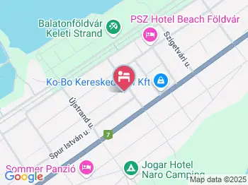 Balaton Panzió Földvár Balatonföldvár a térképen