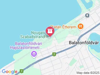 Balatonföldvár Központi szabadstrand Balatonföldvár a térképen