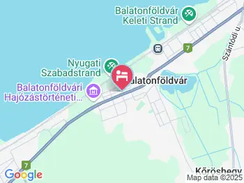Erzsébet Ház Balatonföldvár a térképen