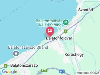 Hotel Három Hattyú Balatonföldvár a térképen