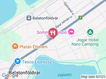 Kukorica Csárda Balatonföldvár a térképen