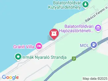 Kutyabarát fürdőhely Balatonföldvár a térképen