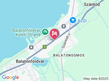 Piroschka Vendégház Balatonföldvár a térképen