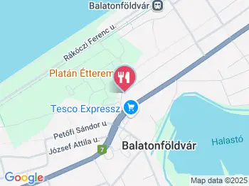 Platán Étterem Balatonföldvár Balatonföldvár a térképen