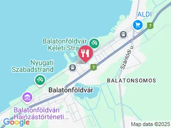 Rózsakert Étterem Balatonföldvár a térképen