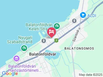 Rózsakert Panzió és Étterem Balatonföldvár a térképen