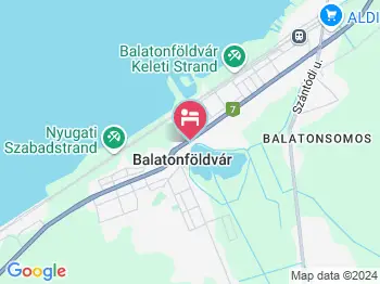 Tamás Apartman Balatonföldvár a térképen