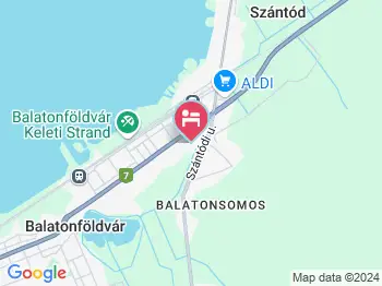 Kuckó Apartman Balatonföldvár a térképen