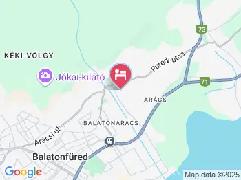 Albert Apartmanház Balatonfüred a térképen