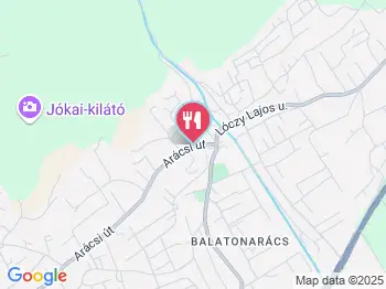 Arácsi Cukrászda Balatonfüred a térképen