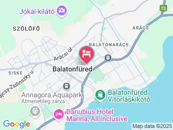 Arany Vendégház Balatonfüred a térképen