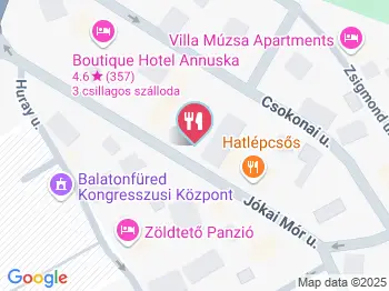 Astoria Étterem Balatonfüred a térképen