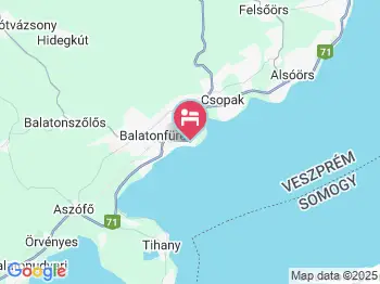 Aura Hotel Balatonfüred a térképen