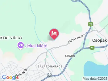 Bakonyi Villa Balatonfüred a térképen