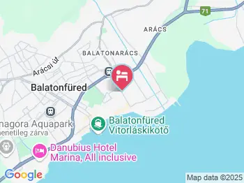 Balaton Villa Balatonfüred a térképen