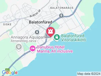Balatonfüredi műjégpálya Balatonfüred a térképen