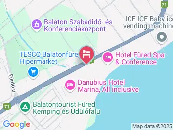 Balatontourist Füred Kemping & Üdülőfalu Balatonfüred a térképen