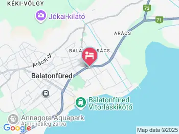 Balázs Villa Balatonfüred a térképen