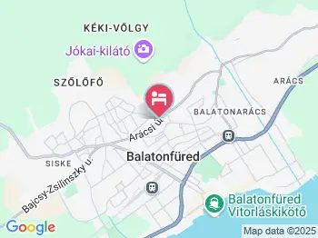 Barcza Vendégház Balatonfüred a térképen