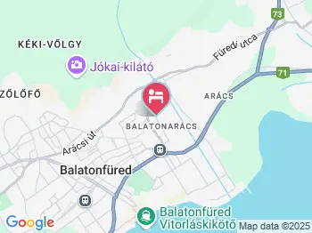 Böbe Apartman Balatonfüred a térképen