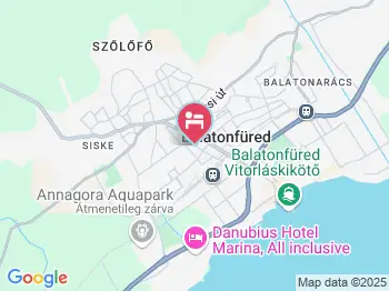 Borostyán Panzió Balatonfüred a térképen