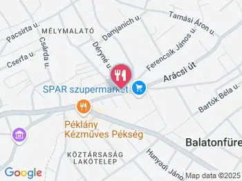 Brada Faloda Balatonfüred a térképen