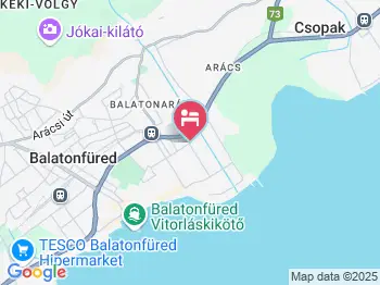 Brózs Vendégház Balatonfüred a térképen