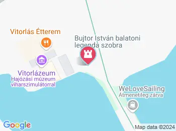 Bujtor István szobor Balatonfüred a térképen