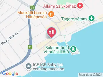 Captain's Bar Balatonfüred a térképen