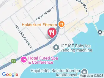 Cimbora Grillkert Balatonfüred a térképen