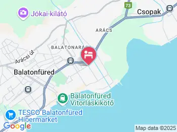Csernai Villa Balatonfüred a térképen