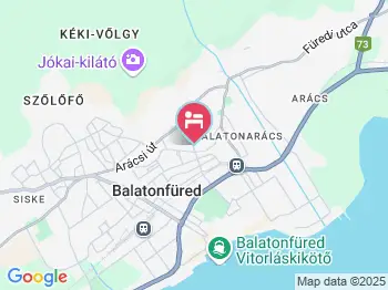 Éden Villa Balatonfüred a térképen