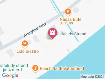 Esterházy Strand és Élményfürdő Balatonfüred a térképen