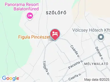 Figula Vendégház Balatonfüred a térképen