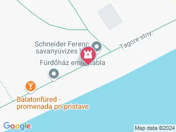 Fürdőház emléktábla Balatonfüred a térképen
