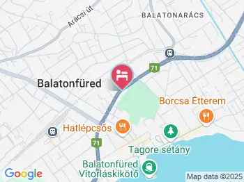 Füred Erdei Vendégház Balatonfüred a térképen