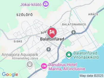 Balatontourist Füred Kemping és Üdülőfalu Balatonfüred a térképen