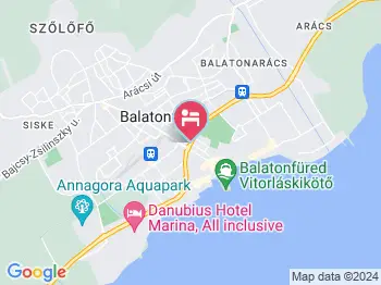 Füred Centrum Panzió Balatonfüred a térképen