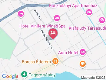 Fürjes Villa Balatonfüred a térképen