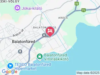 Georg Villa Balatonfüred a térképen