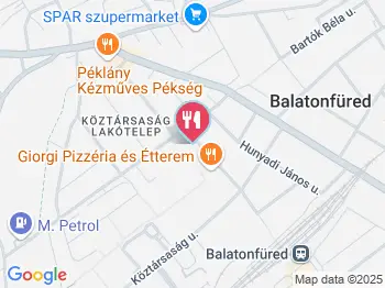 Giorgi Pizzéria Balatonfüred a térképen