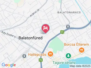 Gold Haus Panzió Balatonfüred a térképen