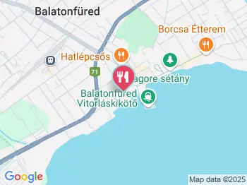Halászkert Étterem Balatonfüred a térképen