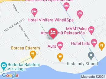 Holdfény Apartmanház Balatonfüred a térképen