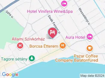 Danubius Hotel Annabella Balatonfüred a térképen