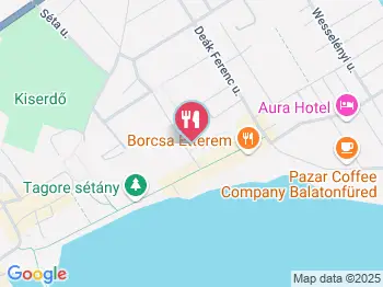 Hotel Annabella Étterme Balatonfüred a térképen