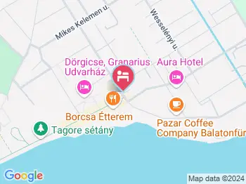 Hotel Tagore Balatonfüred a térképen