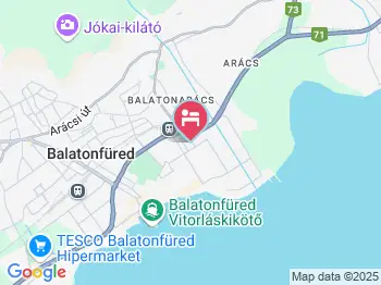 Koblencz Vendégház Balatonfüred a térképen